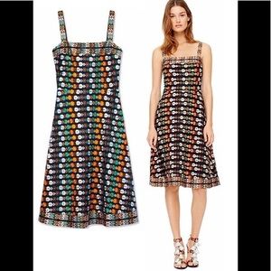 New with tags! Tory Burch Embroidered Mesh Floral Dress (6) the only size 6 here